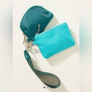 NWT Anthropologie Pretty Simple Wristlet Keychain in Turquoise